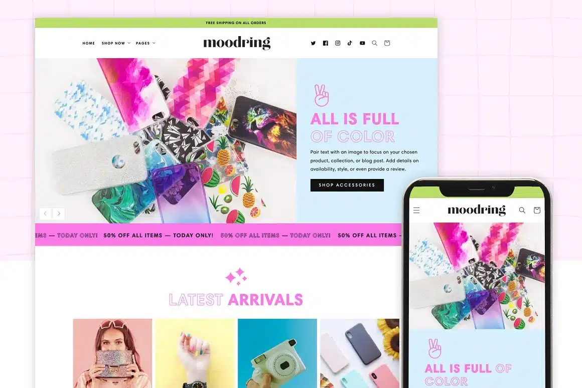 Moodring Cute Shopify Theme