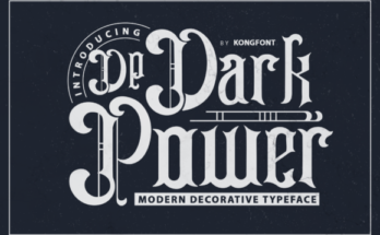 Dark Power Font