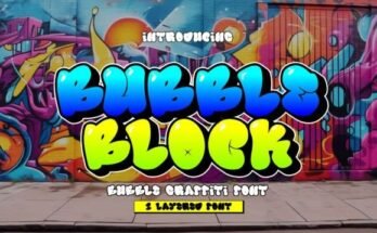 Bubble Block Font