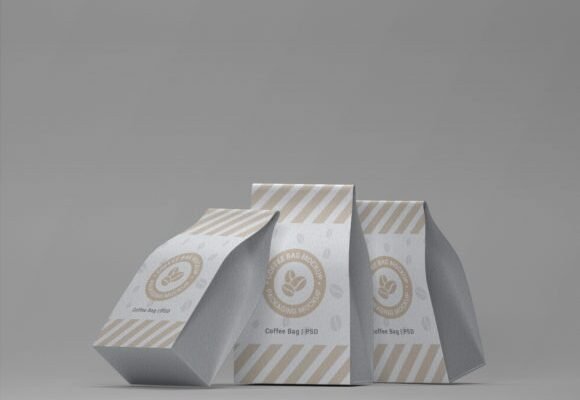 Coffee Bag Packaging Mockup