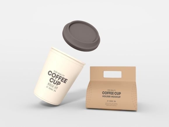 Coffee Cup Packaging Mockup Set 