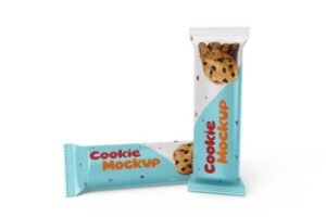 Best Glossy Cookie Biscuit Packaging Mockup