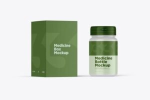 Medicine Bottle PSD Mockup
