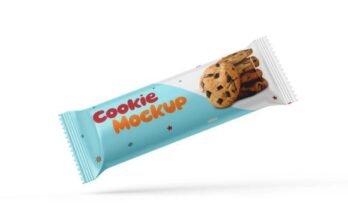 Best Glossy Cookie Biscuit Packaging Mockup