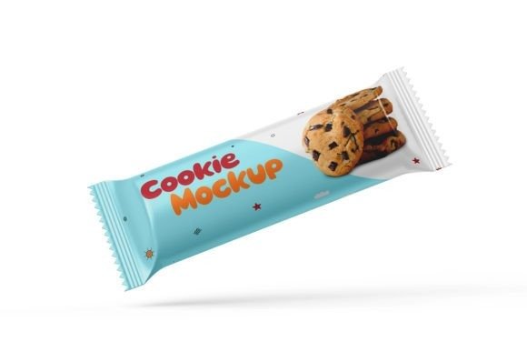 Best Glossy Cookie Biscuit Packaging Mockup