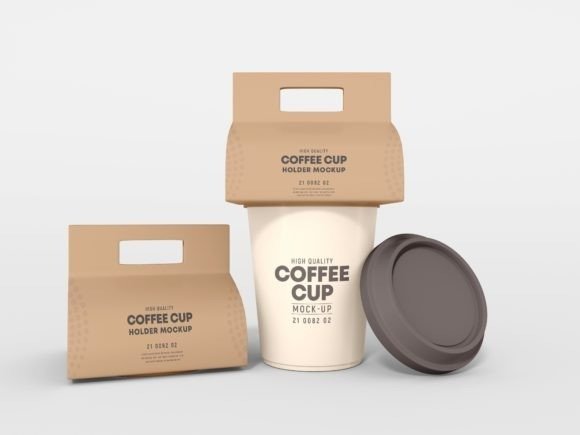 Coffee Cup Packaging Mockup Set 