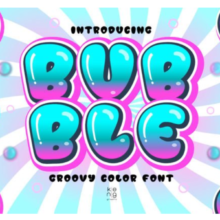 Bubble Pink Blue Font Vertical Kraft Soap Box Packaging Mockup (32)