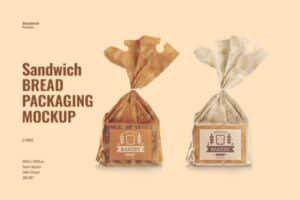 Sandwich Bread Packaging Mockup