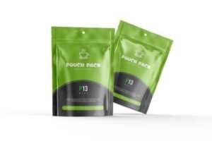 Lastic Foil Pouch Packaging Mockup