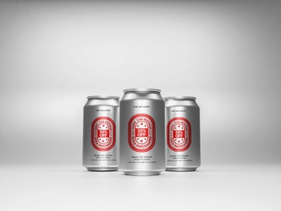 Soda Can Packaging Mockups