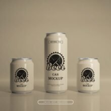 Beer Can Mockup