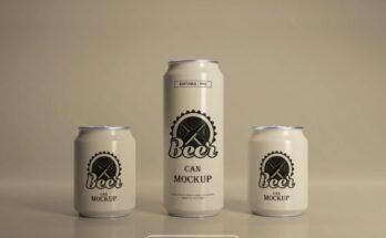 Beer Can Mockup