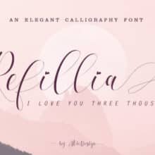 Refillia Calligraphy Font