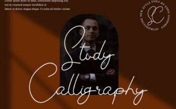Study Calligraphy Font