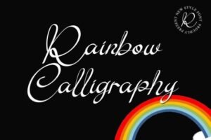 The Rainbow Calligraphy Font