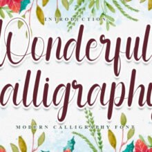 Wonderful Calligraphy Font