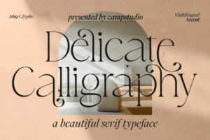 Delicate Calligraphy Font