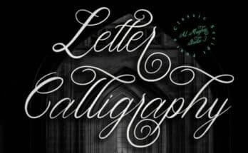 Letter Calligraphy Font