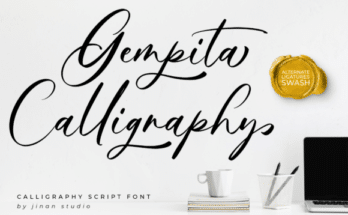 Gempita Calligraphy Font