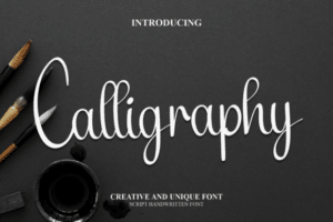 This is Calligraphy Font