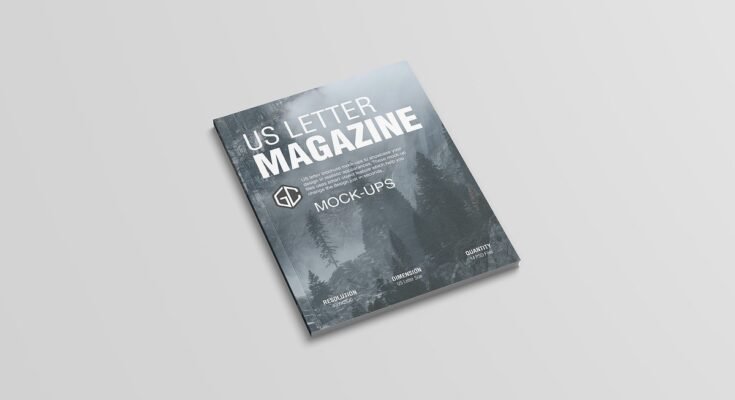 US Letter Magazine Mockups
