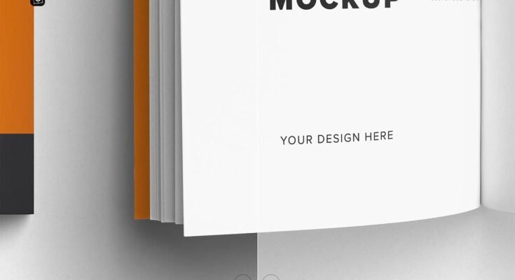 Books Mockup Cover and Open