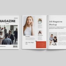 Realistic Magazine Mockup