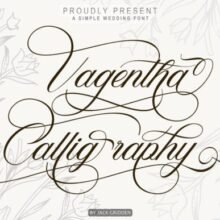 Vagentha Calligraphy Font