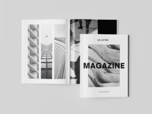 Us Letter Magazine Mockup