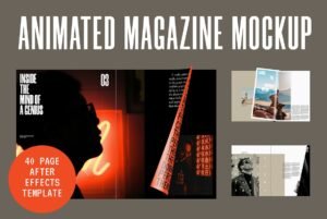Animated Magazine Mock Up