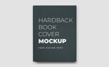 Hardback Book Cover Mockup