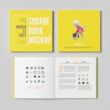 SQUARE BOOK MOCKUP