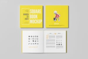 SQUARE BOOK MOCKUP