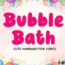 Bubble Bath Font