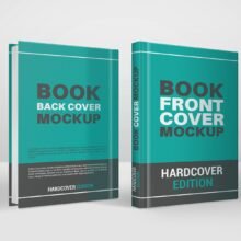 Book Mockup Hardcover Front & Back