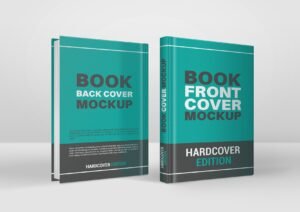 Book Mockup Hardcover Front & Back