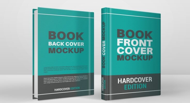Book Mockup Hardcover Front & Back