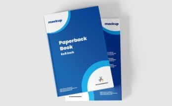 Paperback Book Mockup - 6x9 inch