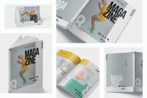 US Letter Size Magazine Mockups