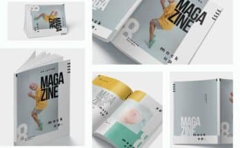 US Letter Size Magazine Mockups