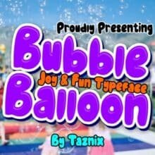 Bubble Balloon Font