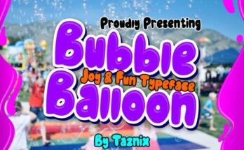 Bubble Balloon Font
