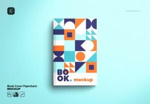Book Cover Mockup Paperback