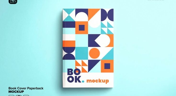 Book Cover Mockup Paperback