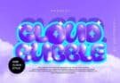 Cloud Bubble Font