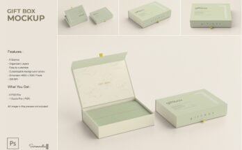 Latest Gift Box Mockup