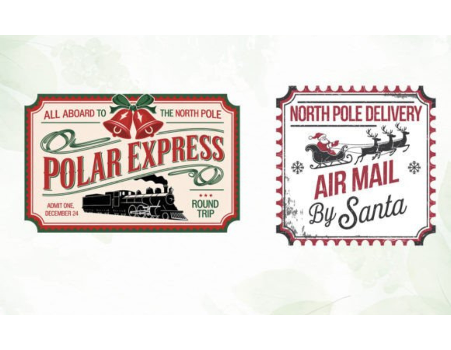 Vintage Christmas Label Sublimation