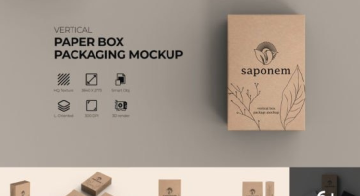Vertical Kraft Soap Box Packaging Mockup (4)