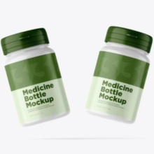 Medicine Bottle PSD Mockup