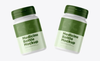 Medicine Bottle PSD Mockup